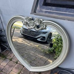 Heart Shaped Mirror  SIZE 36x 35