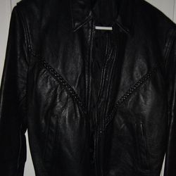 Women's Black Leather Jacket