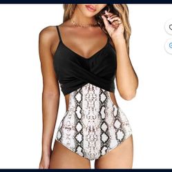 One-Pieces Sling Swimsuits Bodysuit Low V-Neck Hollowed Waist Triangle Slim Swimwear