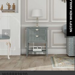 2 Drawer Side table,American style, End table,Suitable for bedroom, living room, study W(contact info removed)0