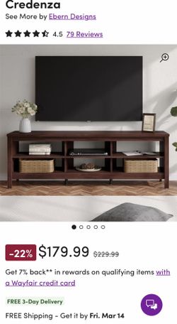*Free Delivery* New Wayfair Tv Stand Storage Credenza