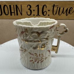 Vintage Mustache Porcelain Cup Mug