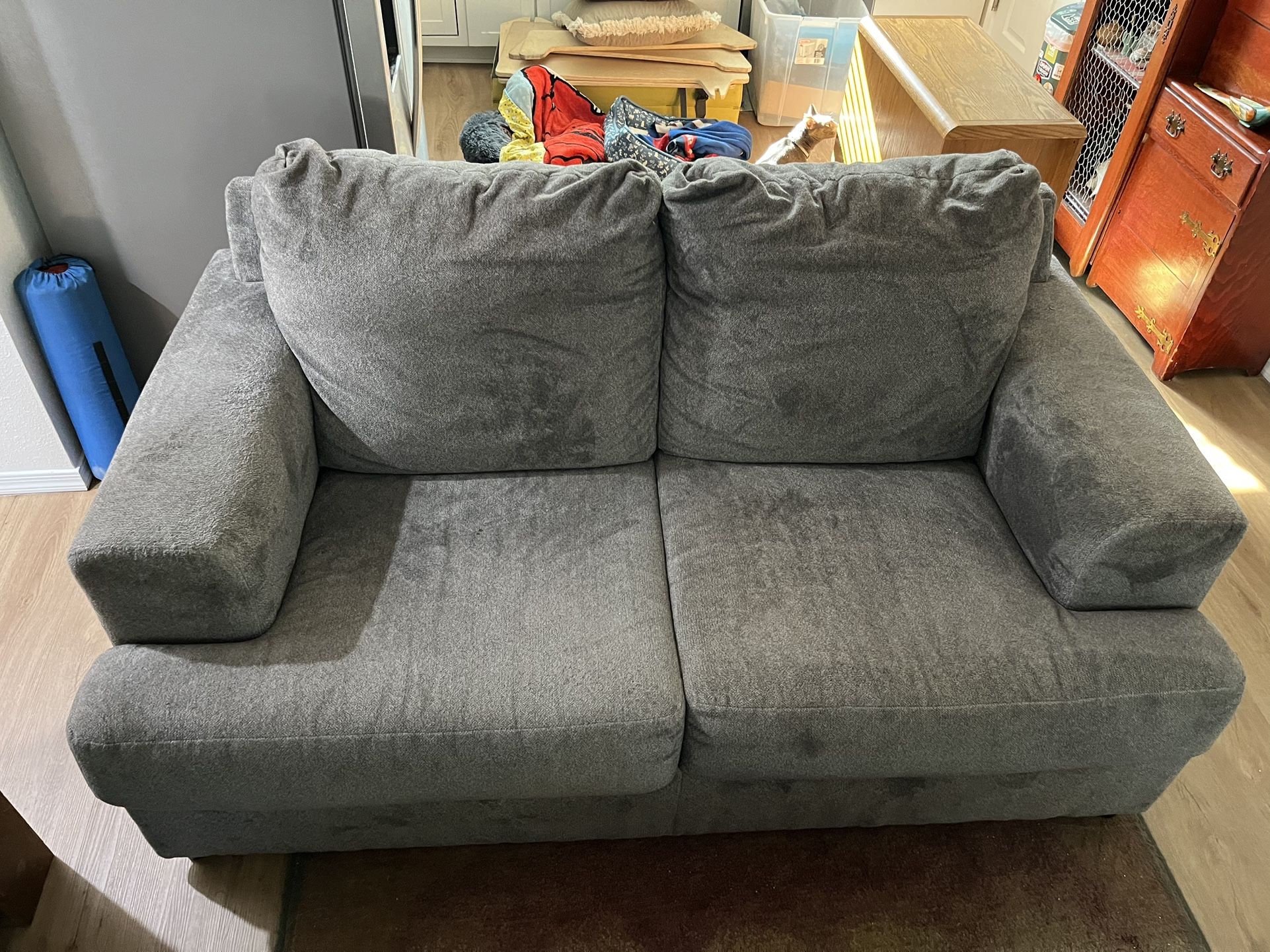 Grey Love Seat Couch