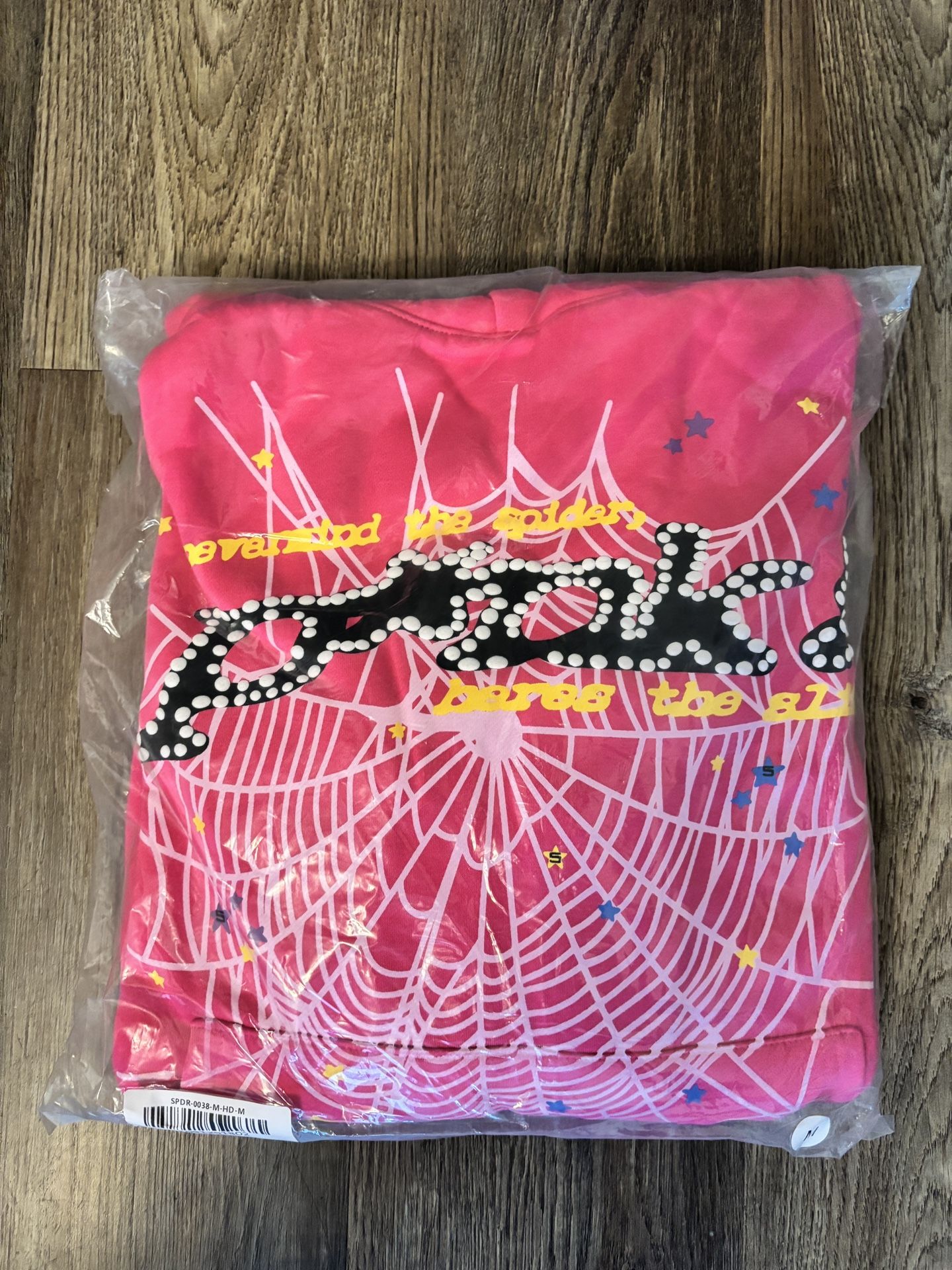 Pink sp5der hoodie