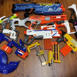 Nerf Gun Collection With Ammo