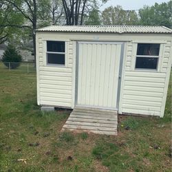 Metal storage shed