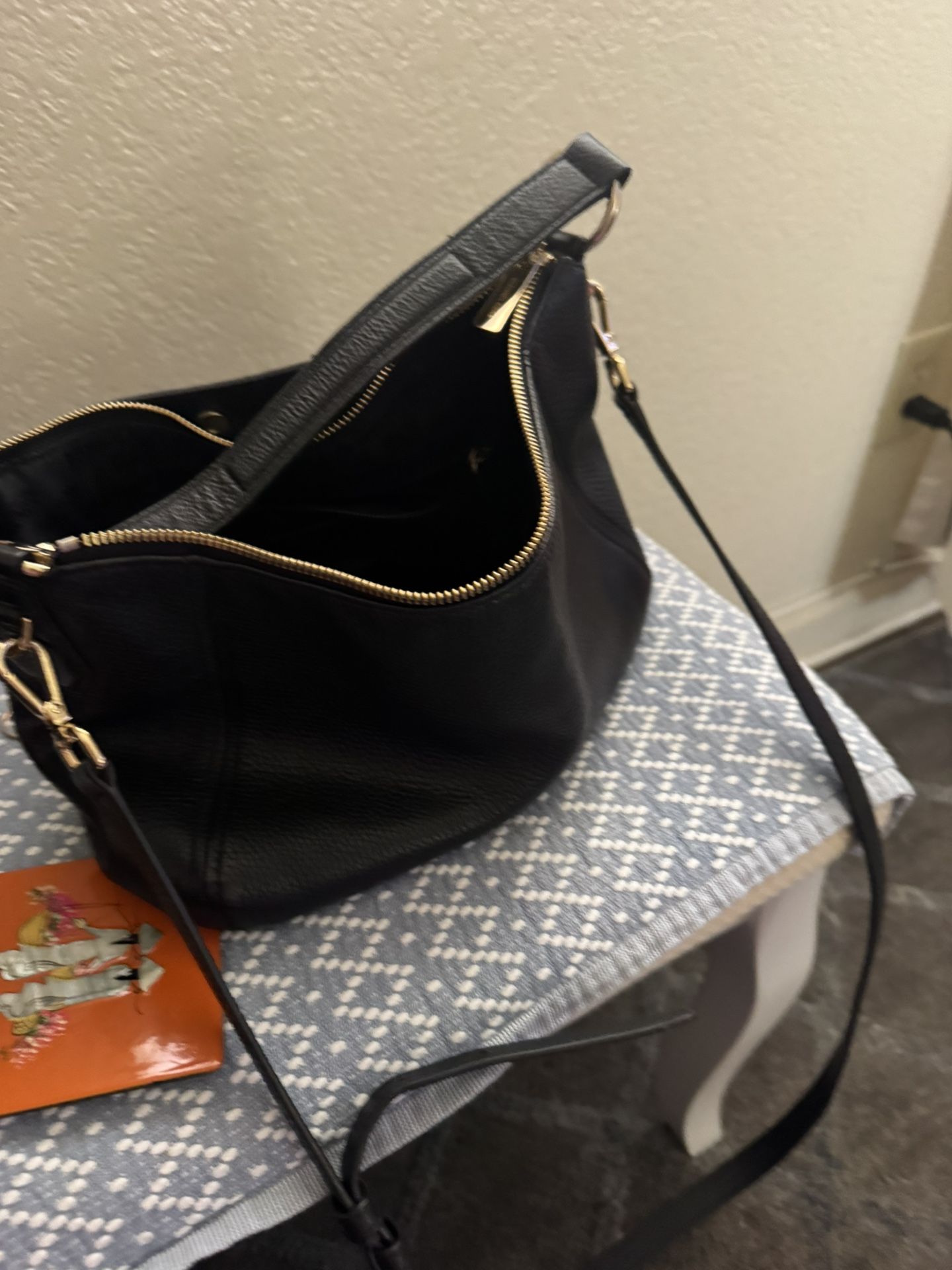 Michael Kors Black Leather Purse