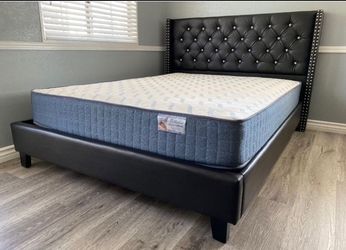Elegance Button tufted bed frame all sizes king queen twin full delivery available !