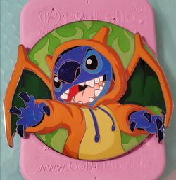 Boogiemanpins Charizard Pokemon Stitch Disney Jumbo Fantasy Pin