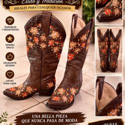 Botas Vaqueras Para Mujer Nuevas Size 8 Usa 🇺🇸 25 Mexicano 