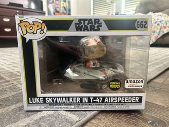 Star Wars Luke Skywalker In T-47 Airspeeder 662 Pop