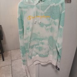 Medium Tye Dye Champion Hoodie 
