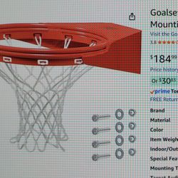 Goalsetter Double Ring Static Basketball Rim Hoop