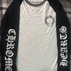 Long Sleeve Black/white Chrome Hearts 