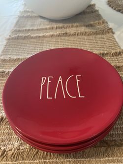 Rae Dunn - Peace Dinner Plates