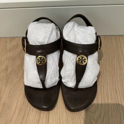Tory Burch Stacked Heel Sandals 5.5