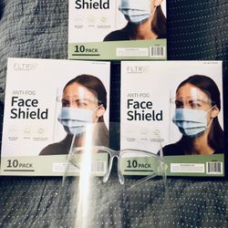 ⭐️New Anti-fog Face Shield 10pack. P/U By ASHLAN AND TEMPERANCE IN CLOVIS 