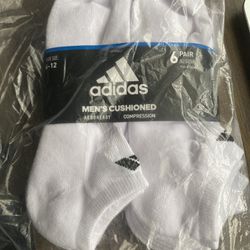 Adidas Men’s Cushioned Compression Socks Size 6-12