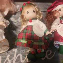 Vintage Christmas Doll “Christmas Carol” Unused With tag And Stocking To Hang

