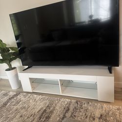 White tv stand