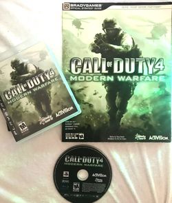 COD4 PS3 Modern Warfare with Official Strategy Guide 