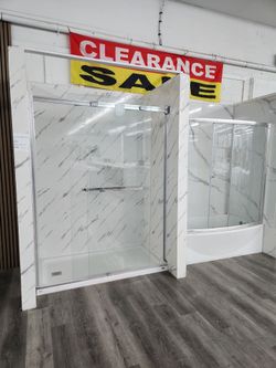 Shower base & Glass Doors