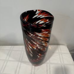 Vintage Murano Glass Vase by Fratelli Toso