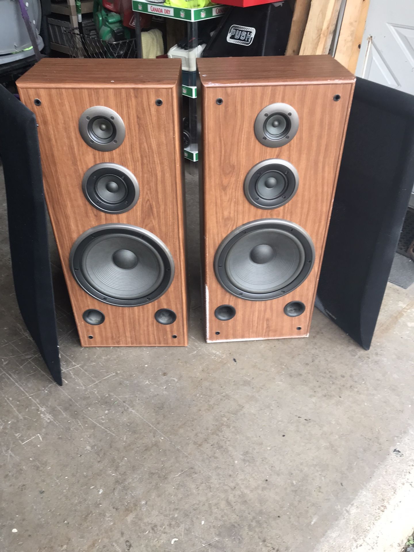 Two technic speakers