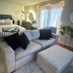 Chic Grey Sofa 