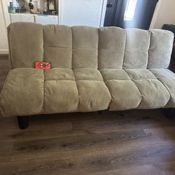 Brown cloth Futon