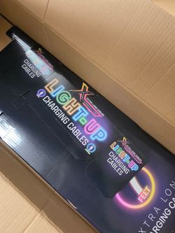 Light-up 7ft charging cables (55 cables in the box)