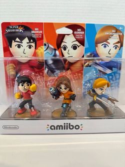 Nintendo Amiibo - Mii Fighter 3-Pack - Gunner/Sword/Fighter - Super Smash Bros