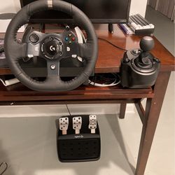 Logitech Steering Wheel And Shifter