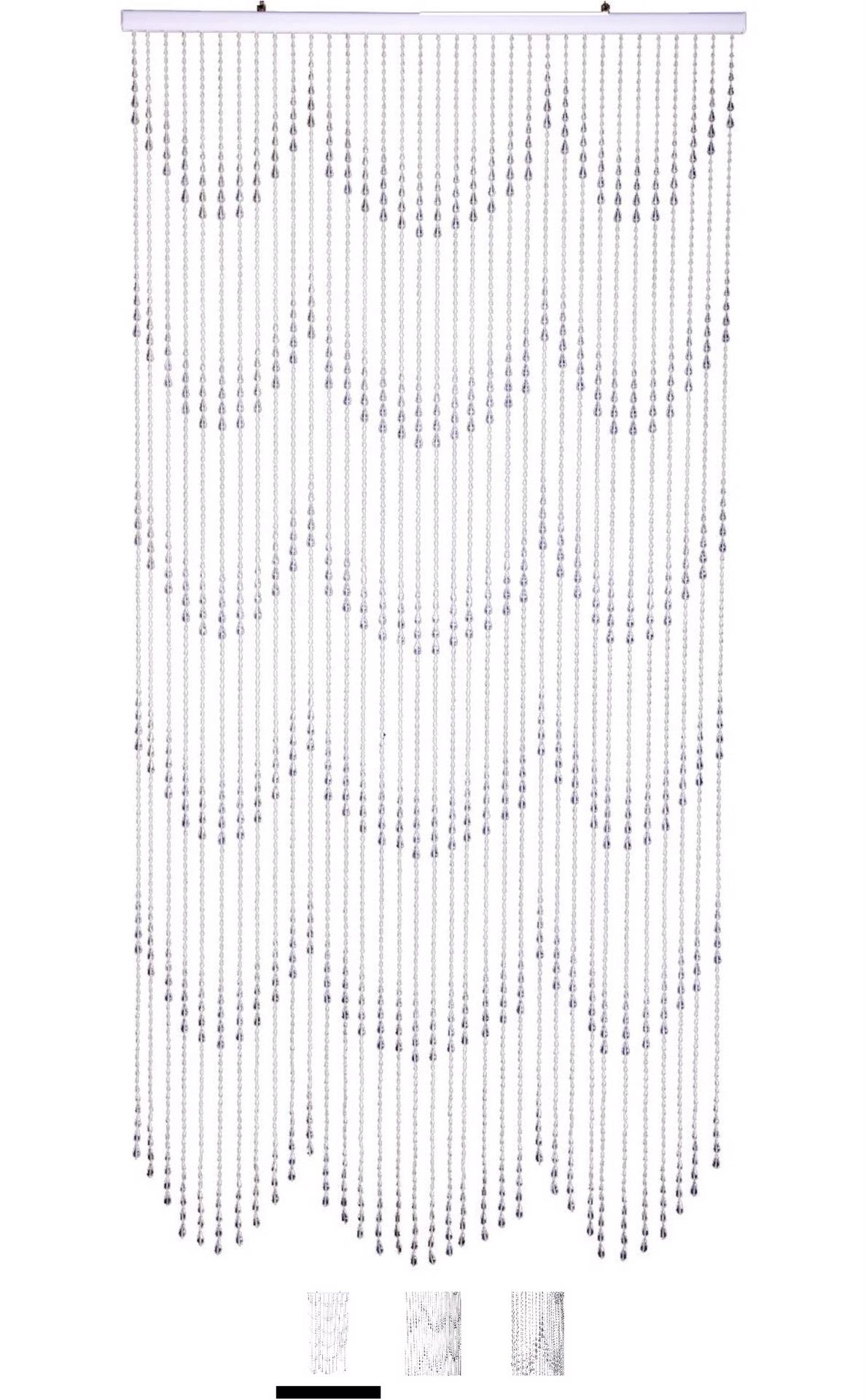 Curtains raindrops crystal