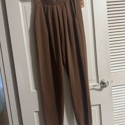 Cristina's Stirrup Leggings Womens Stretch Tall Length XL NWT Brown