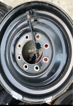 16.5x8.25” H1 Hummer Steel Rims