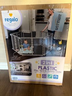 New in box Regalo Safety 192" Super Wide Baby Gate & Play Yard, 2-in-1 Adjustable Playpen for Babies. Russell/Boulder area
