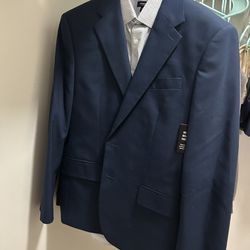 Men's NEW Small Express Navy 2-Piece Suit