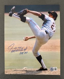 Juan Marichal Autographed 8x10 with HOF '83 and Beckett Authentication