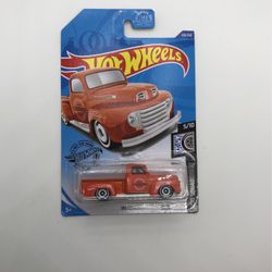 HOT WHEELS 2020 '49 ORANGE FORD F1 ROD SQUAD 5/10 ON INTL. CARD#120/250