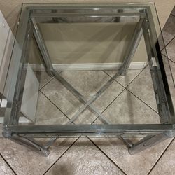 Glass End Table