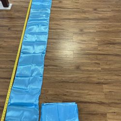 Turquoise Silk Overlays 8ft long 1ft wide (4pc)
