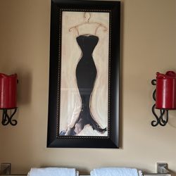 Picture Frame With Black Dress