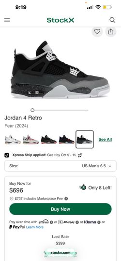 Air Jordan 4 Black Gray High-Top Sneakers