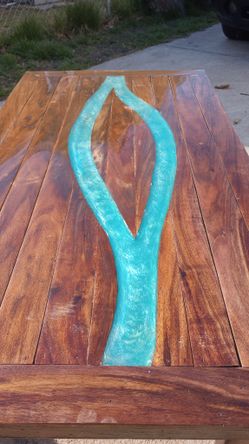 Custom River Table.      Brand Is  JUNGLE J 