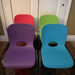 4 Lifetime Kids Chairs