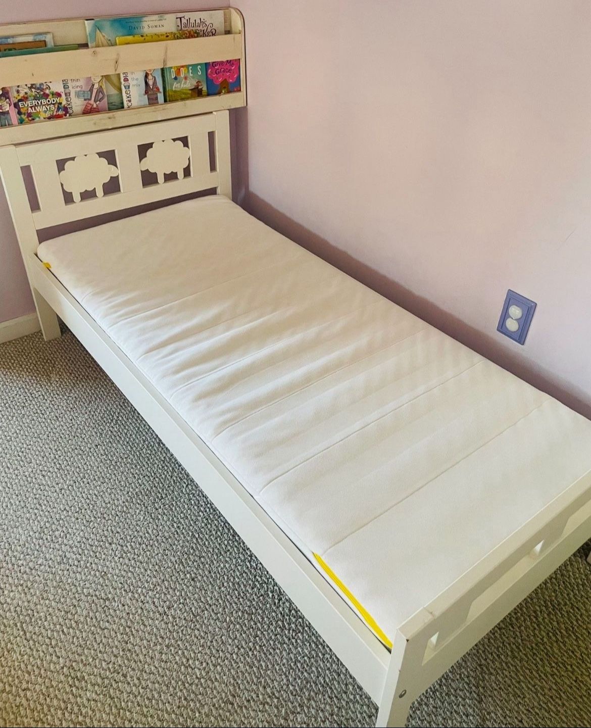 IKEA Kritter Bed Frame With Slatted Bed Base, White