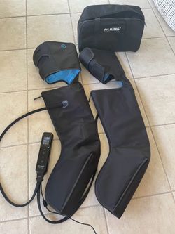 FIT KING Air Compression Leg Massager with Heat and Compression for Circulation and Pain Relief