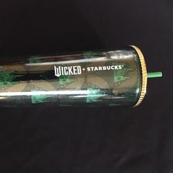 Limited Startbucks Wicked Wizard Of Oz Green Gold Lid 24oz