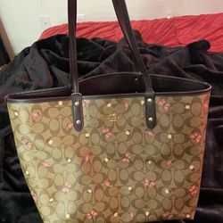 Butterfly Coach Tote Bag 
